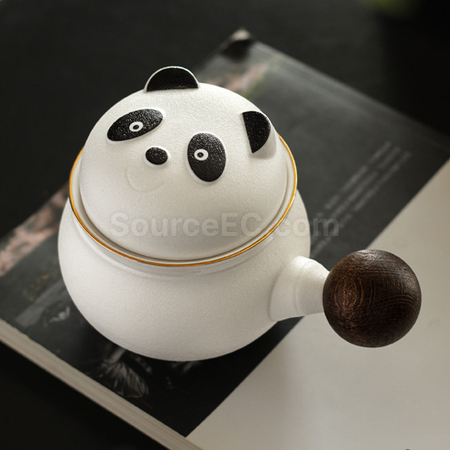 禮品訂造熊猫陶瓷杯紀念品