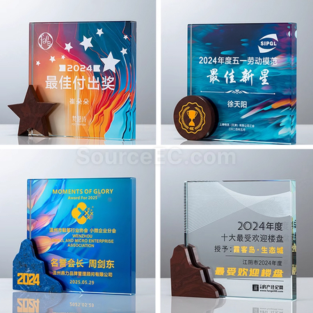 禮品訂造大理石水晶獎座紀念品
