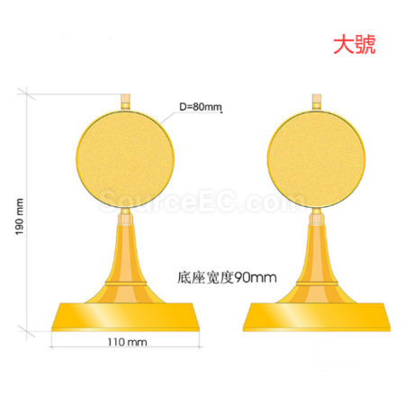 禮品訂造古銅色旋轉獎杯紀念品