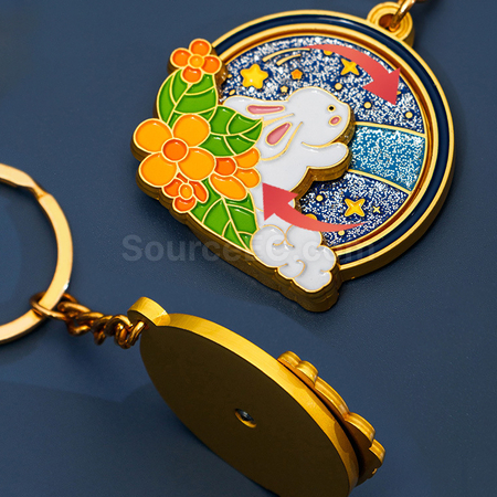 禮品訂造望月兔鑰匙扣紀念品