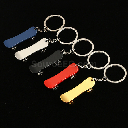 禮品訂造滑板金屬鑰匙扣紀念品