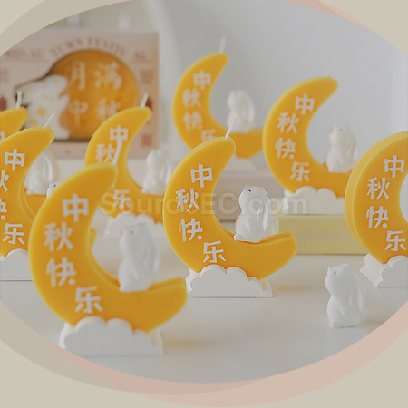 禮品訂造中秋月餅造型香氛蠟燭禮盒紀念品
