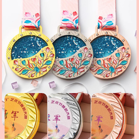 禮品訂造繁花獎牌紀念品