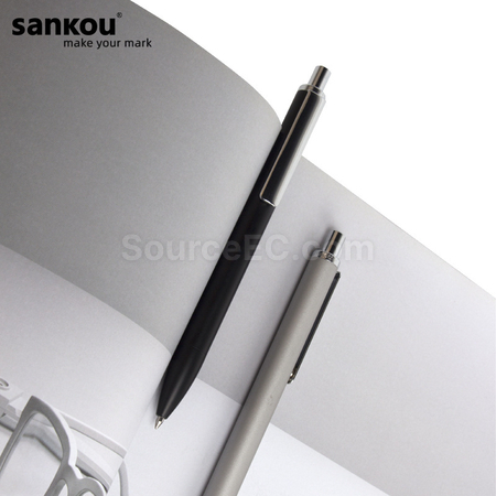 禮品訂造三口按動金屬筆紀念品