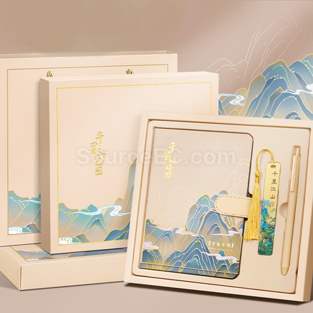 禮品訂造筆記本+書簽+廣告筆套裝紀念品