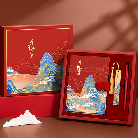 禮品訂造筆記本+書簽+廣告筆套裝紀念品
