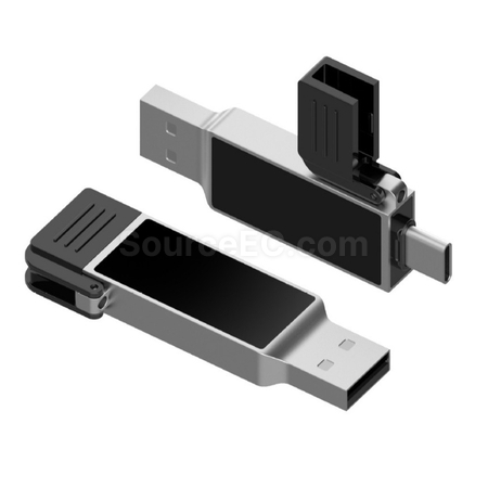禮品訂造Type-C 發光USB手指紀念品