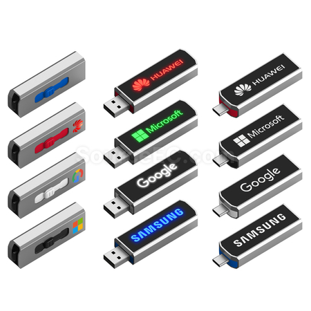 禮品訂造Type-C 發光USB手指紀念品