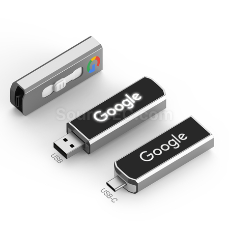 禮品訂造Type-C 發光USB手指紀念品