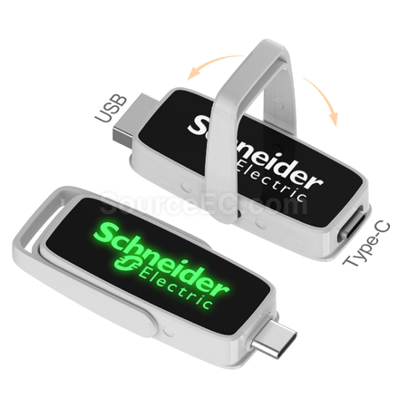禮品訂造Type-C 發光USB手指紀念品