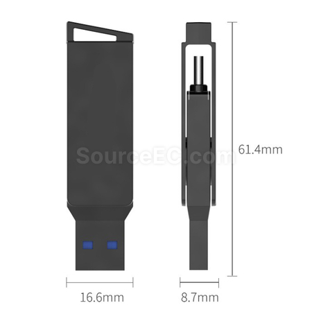 禮品訂造Type-C 兩用USB手指紀念品