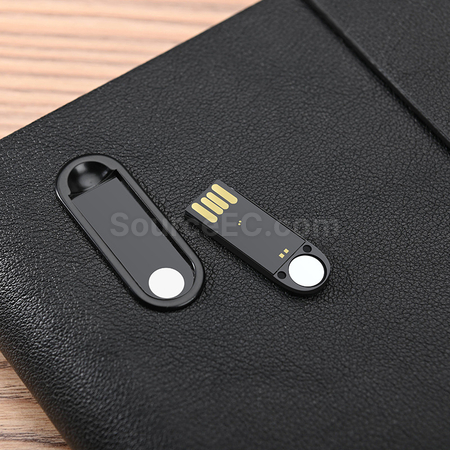 禮品訂造無線充電活頁記事本紀念品