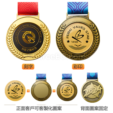 禮品訂造2024金屬獎牌紀念品