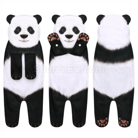 禮品訂造創意逼真動物可懸掛擦手毛巾紀念品