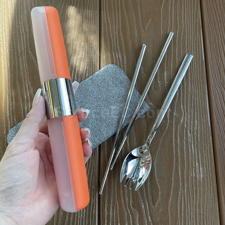 禮品訂造不銹鋼筷子勺子套裝紀念品