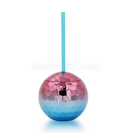 禮品訂造閃光球形吸管杯紀念品