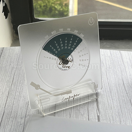 禮品訂造創意定製亞加力唱片月曆紀念品