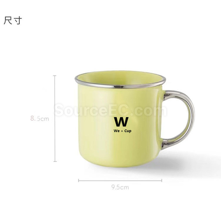 禮品訂造銀邊復古陶瓷杯紀念品