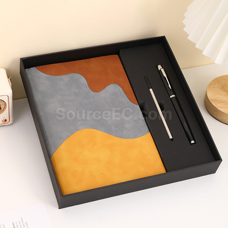 禮品訂造PU軟皮筆記簿文具套裝紀念品