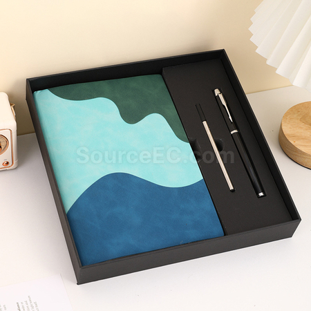 禮品訂造PU軟皮筆記簿文具套裝紀念品