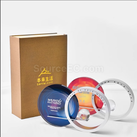 禮品訂造創意水晶金屬獎座紀念品