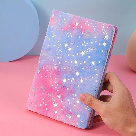 禮品訂造毛絨精裝本A5筆記本紀念品