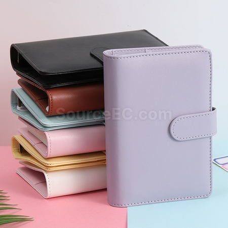 禮品訂造A6馬卡龍文件夾筆記本存錢手帳本紀念品