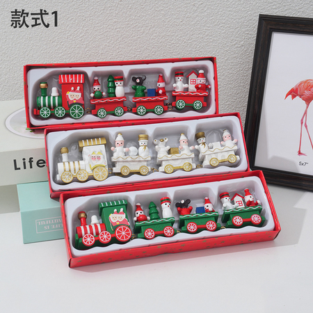 禮品訂造聖誕小火車桌面擺件紀念品