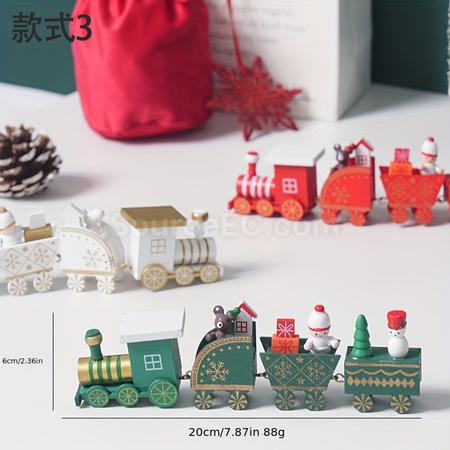 禮品訂造聖誕小火車桌面擺件紀念品