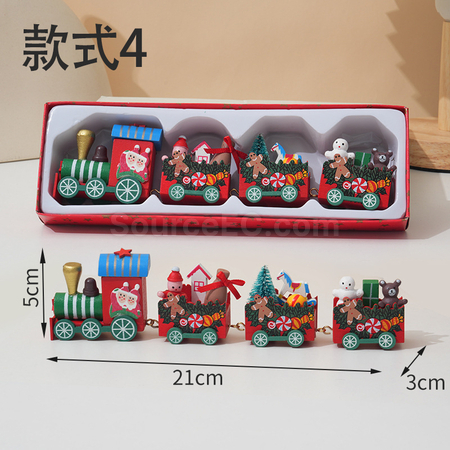 禮品訂造聖誕小火車桌面擺件紀念品