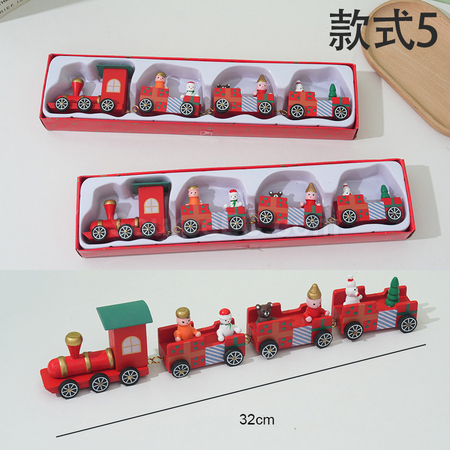 禮品訂造聖誕小火車桌面擺件紀念品