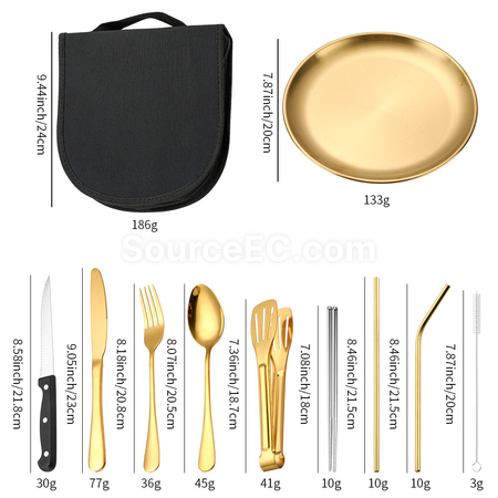 禮品訂造戶外旅行露營餐具套裝紀念品