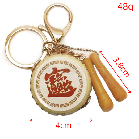 禮品訂造仿真大鼓鑰匙扣紀念品