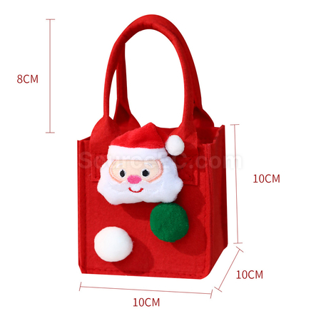 禮品訂造卡通聖誕毛氈包紀念品