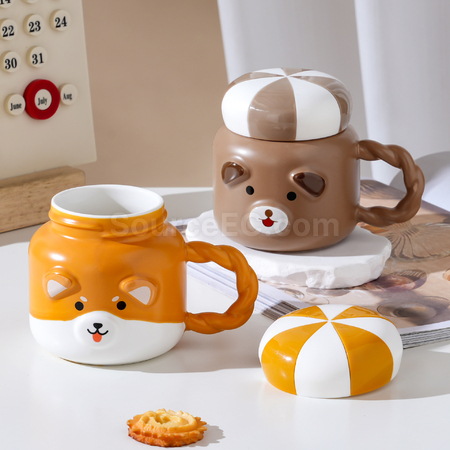 禮品訂造可愛動物馬克杯紀念品