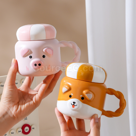 禮品訂造可愛動物馬克杯紀念品
