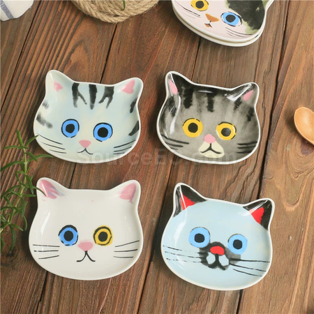 禮品訂造貓咪醬油碟紀念品
