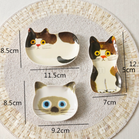 禮品訂造貓咪醬油碟紀念品