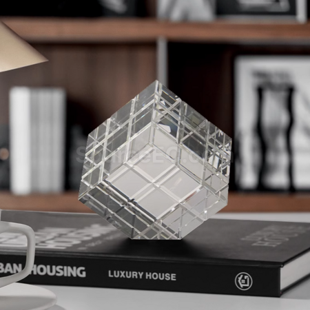 禮品訂造魔方水晶獎座紀念品