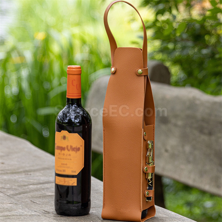 禮品訂造紅酒皮革套紀念品