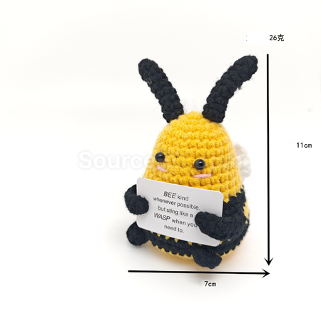 禮品訂造毛線編織公仔擺件紀念品