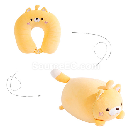 禮品訂造二合一動物頸枕紀念品