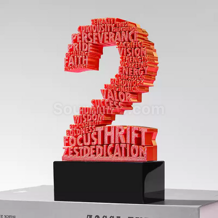 禮品訂造3D數字獎座紀念品