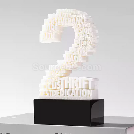 禮品訂造3D數字獎座紀念品