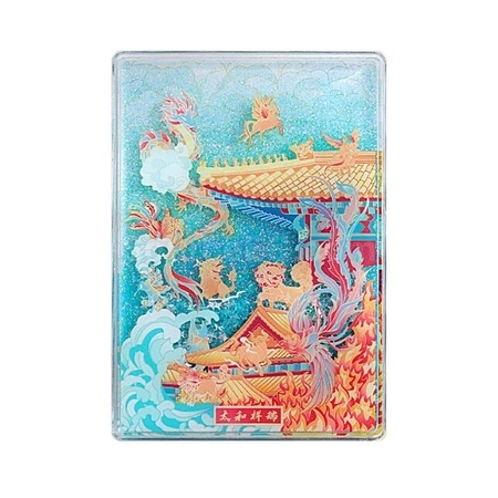 禮品訂造客製化亞克力流沙冰箱貼紀念品