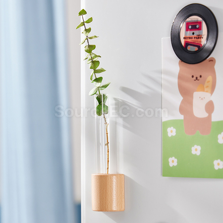 禮品訂造磁吸冰箱貼水耕小花瓶紀念品