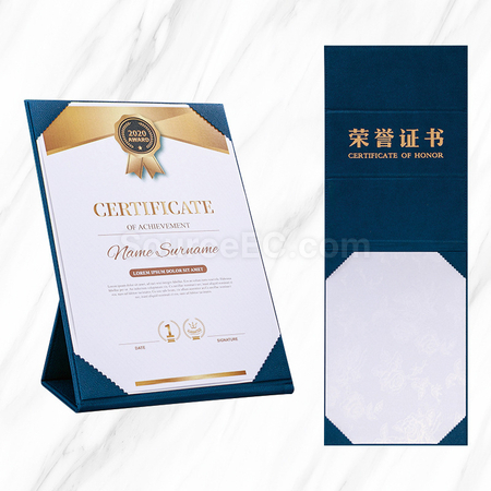 禮品訂造A4證書套紀念品