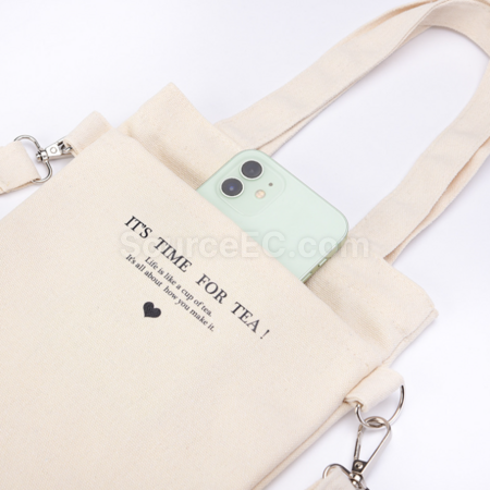 禮品訂造雙口帆布奶茶袋紀念品