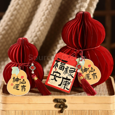 禮品訂造春節寶葫蘆擺件紀念品