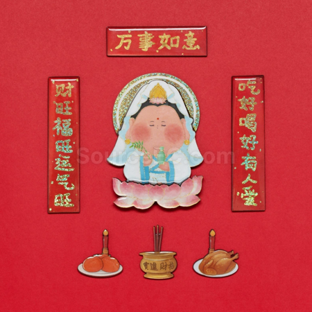 禮品訂造春節冰箱貼紀念品